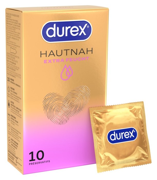 Durex Hautnah Extra Feucht (10 Kondome)