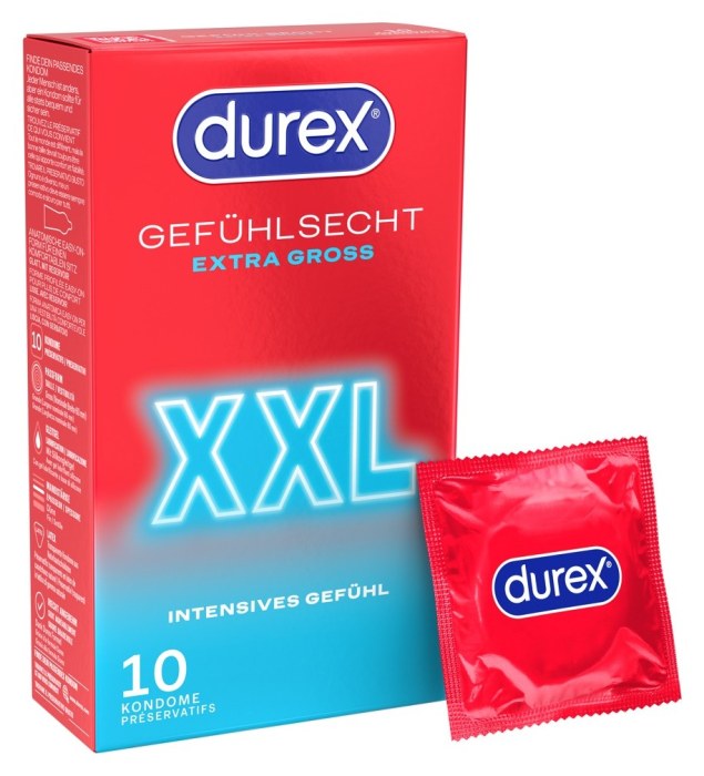 Durex Gefühlsecht Extra Gross XXL (10 Kondome)